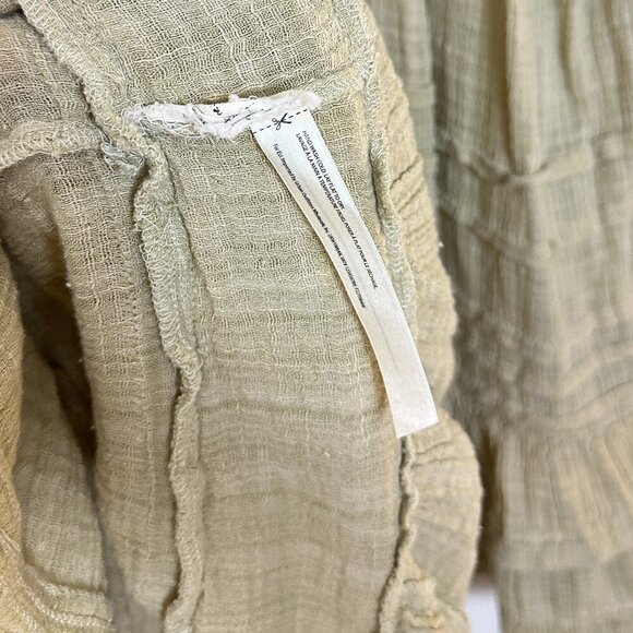 FREE PEOPLE Tamasi Ruffle Tunic in Lichen Size Small - Picture 9 of 12